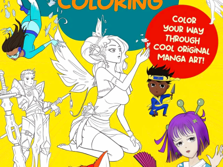 Manga World Coloring: Color Your Way Through Cool Original Manga Art Supply