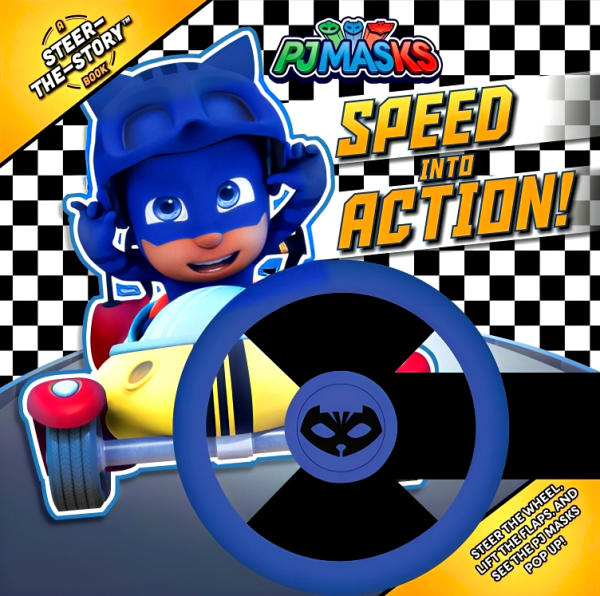 Speed Into Action!: A Steer-The-Story Book (PJ Masks) For Sale