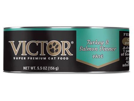 Victor Turkey & Salmon Dinner Canned Cat Food, 5.5-oz Fashion