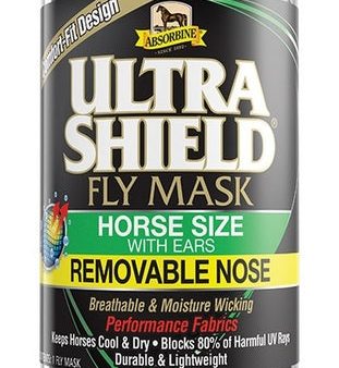 Ultrashield Fly Mask Horse With Ears & Removable Nose Discount