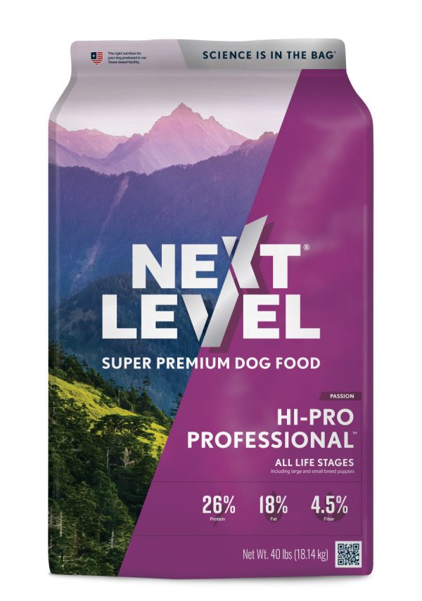 Next Level Hi-Pro Professional All Life Stages Dry Dog Food 40lb on Sale