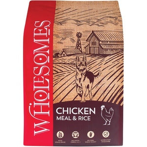 Wholesomes Chicken Meal & Rice Formula Adult Dry Dog Food, 40-lb *Rewards Program Online