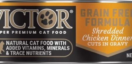 Victor Shredded Chicken Dinner in Gravy Canned Cat Food, 5.5-oz Fashion