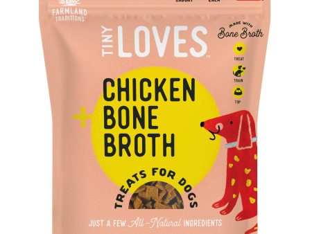 Farmland Traditions Tiny Loves Chicken w Bone Broth Dog Treats 1ea 16 oz Sale