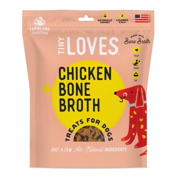 Farmland Traditions Tiny Loves Chicken w Bone Broth Dog Treats 1ea 16 oz Sale