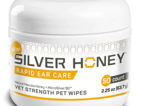 Silver Honey Ear Wipes, 50 Count Online now