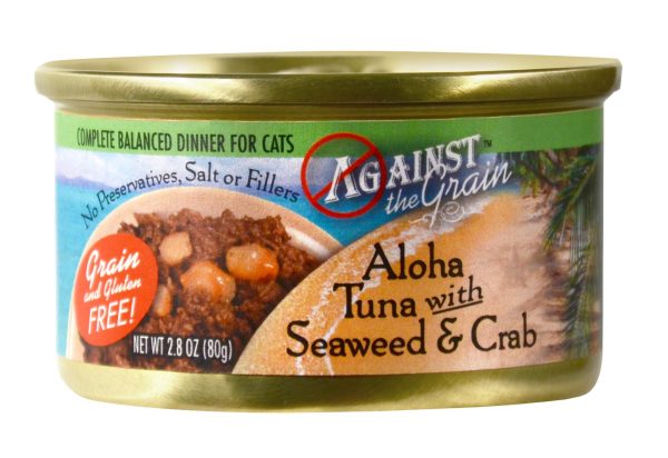 Evanger s Against The Grain Aloha Tuna with Seaweed & Crab Cat Food Cheap