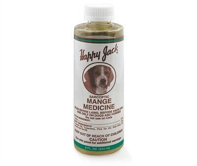 Happy Jack Sarcoptic Mange Medicine for Dogs & Horses, 8-oz For Sale