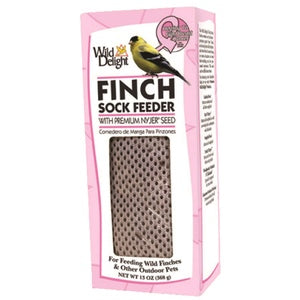 Wild Delight Pink Ribbon Finch Sock Feeder, 13-oz Cheap