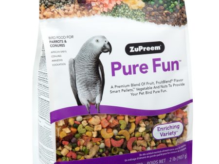 ZuPreem Pure Fun Enriching Variety Parrots & Conures Bird Food, 2-lb on Sale