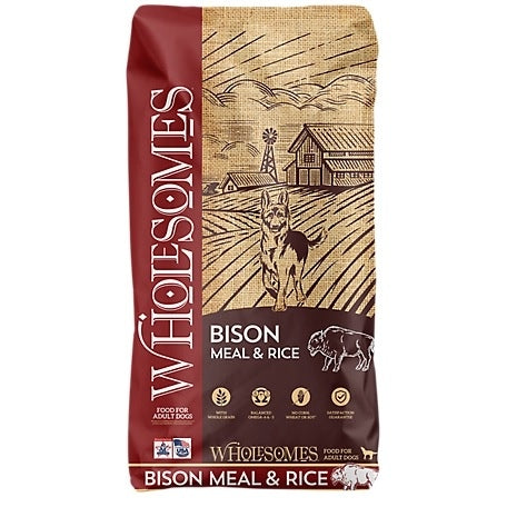 Wholesomes Bison Meal & Rice 35 lb bag Sale