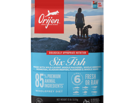 Orijen Six Fish Grain-Free Dry Dog Food Online now