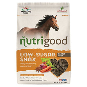 Manna Pro Nutrigood Low-Sugar Snax Carrot-Anise Flavored Horse Treats, 4-lb Hot on Sale