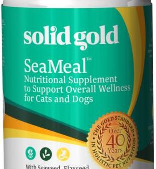 Solid Gold Supplements SeaMeal Skin & Coat, Digestive & Immune Health Powder Grain-Free Dog & Cat Supplement, 1-lb jar For Cheap