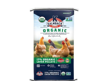 Kalmbach Feeds Organic 17% Layer Pellets Chicken Feed, 35-lb bag Hot on Sale