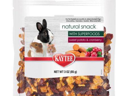 Kaytee Natural Snack with Superfoods Sweet Potato & Cranberry 3 oz Fashion