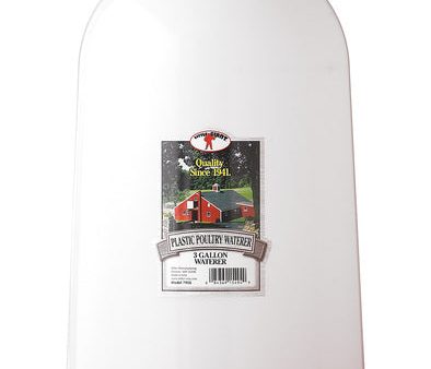 Little Giant Plastic Poultry Waterer 3 Gallon Supply