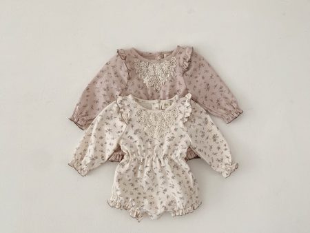 ［bebe holic］Pure lace flower rompers Cheap