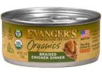 Evanger s Organic Braised Chicken Dinner for Cats 5.5 oz Discount