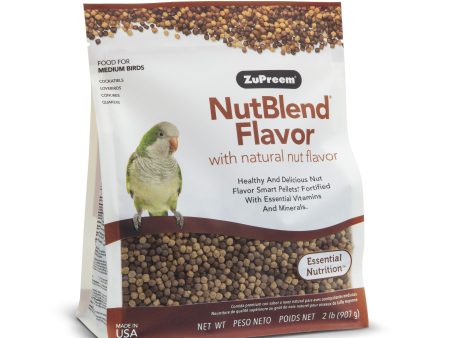 ZuPreem Nut Blend Flavor Medium Bird 2 lb bag Online Hot Sale