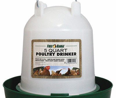 Free Range Chicken Waterer Drinker 5 Quart Cheap