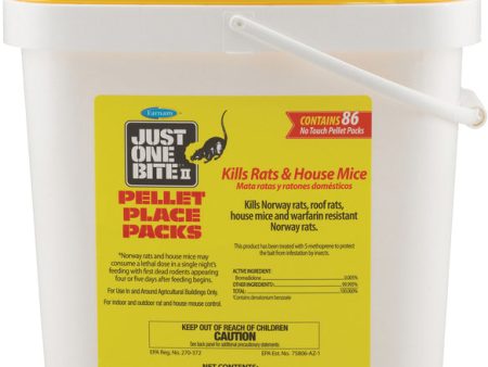 Just One Bite II Rodent Control Pellet Place Packs 86ct Supply