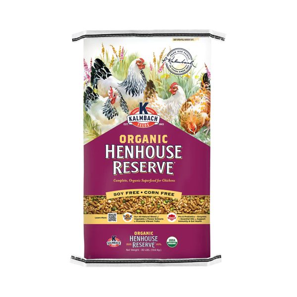 ORGANIC Kalmbach Feeds NO SOY NO CORN Henhouse Reserve 16% Complete Layer Feed for Hens, 30 lb Online Sale