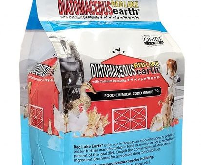 Red Lake Earth Diatomaceous Earth with Calcium Bentonite Fine Granulations, 4 lbs For Discount