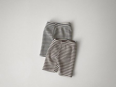 ［onu］Waffle stripe short pants Supply