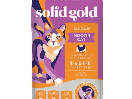 Solid Gold Let s Stay In Indoor Chicken, Lentil & Apple Recipe Adult Grain-Free Dry Cat Food Cheap