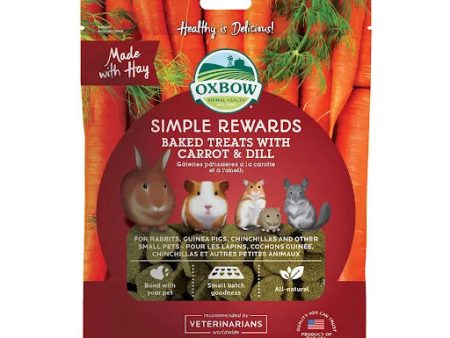 Oxbow Simple Rewards Oven Baked with Carrot & Dill Small Animal Treats 3-oz on Sale