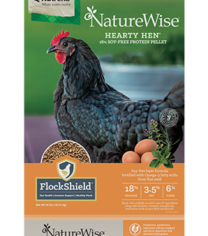 NatureWise Hearty Hen Soy Free Chicken Layer Feed 40# Supply