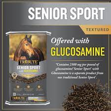 Tribute Senior Sport® with Glucosamine, Textured High Fat Horse Feed 50lb Discount