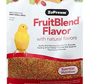 ZuPreem FruitBlend with Natural Fruit Flavors Extra Small Bird Food Online now