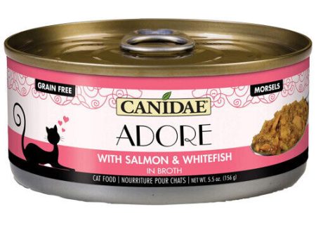 Canidae Adore with Salmon & Whitefish in Broth Wet Cat Grain Free 2.46 oz For Sale