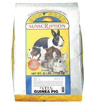 Sunseed Prima Guinea Pig Food 25 lb Bag Online now