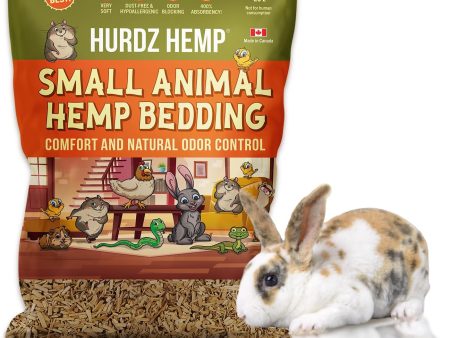 Hurdz Hemp Small Animal Bedding 7.5lb 25L For Cheap