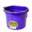 FLAT BACK PLASTIC BUCKET 8 QT PURPLE Cheap