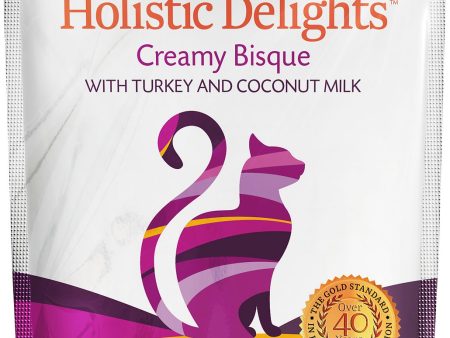 Solid Gold Holistic Delights Creamy Bisque with Turkey & Coconut Milk Grain-Free Cat Food Pouches, 3-oz Supply