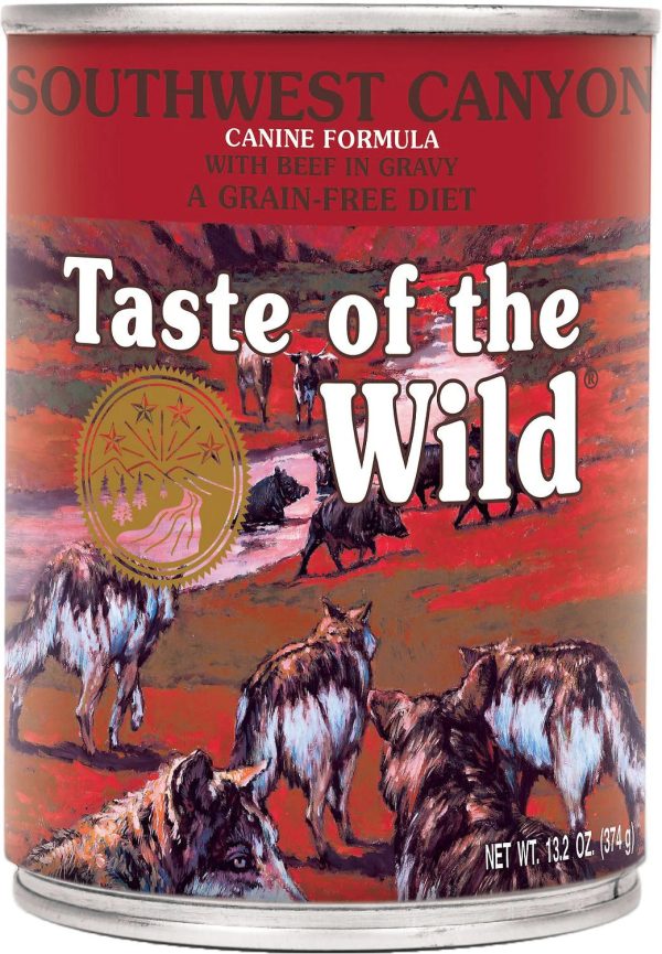 Taste of the Wild Southwest Canyon Grain-Free Canned Dog Food, 13.2-oz Hot on Sale