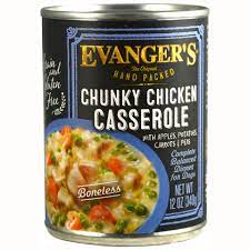 Evanger s Grain-Free Hand Packed Chunky Chicken Casserole Dinner Canned Dog Food, 12-oz Fashion