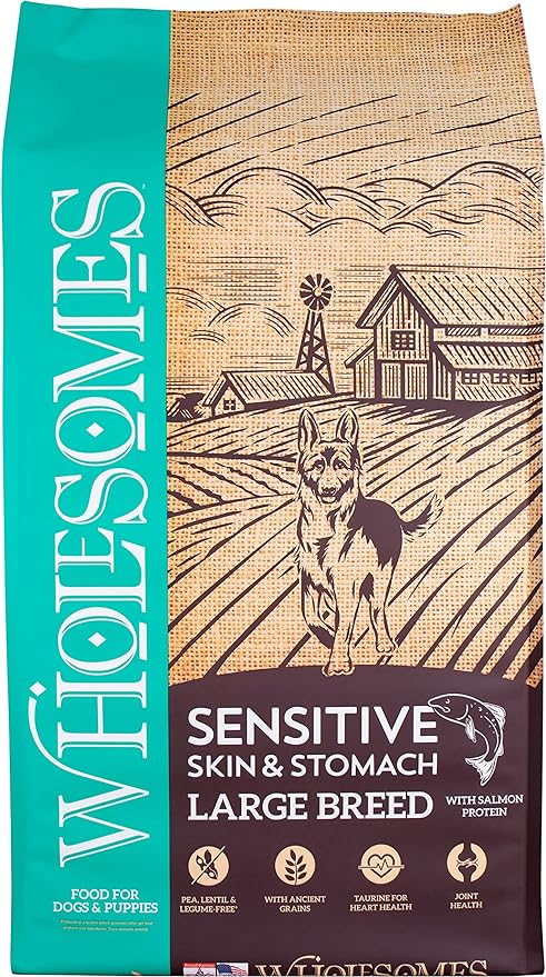 Wholesomes Sensitive Large Breed Dog Food 30lb  **BUY 12 GET 1 FREE** Hot on Sale