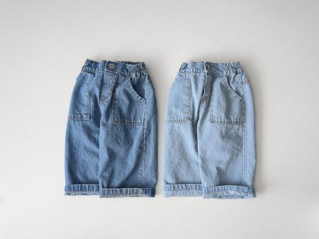 ［onu］Denim roll up pocket pants Cheap