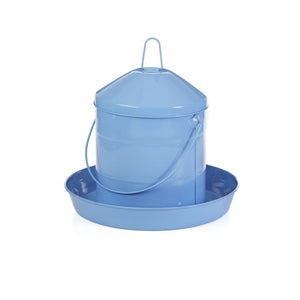 Galvanized Poultry Feeder Berry Blue - Holds 17 lbs. Online Sale