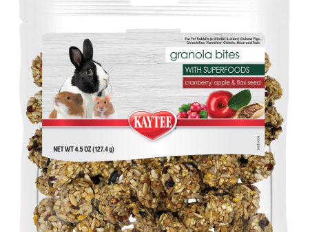 Kaytee Granola Bites with Superfoods Cranberry, Apple and Flax 4.5 oz Online Hot Sale