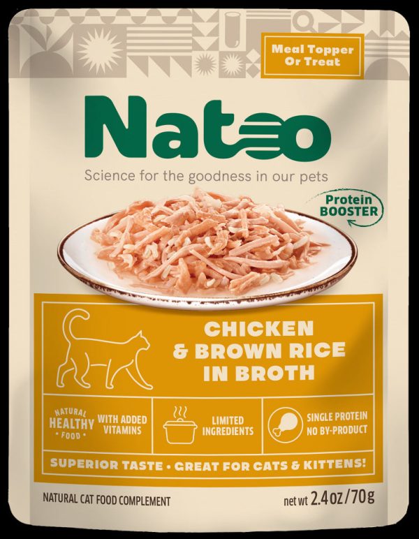 Natoo Chicken & Brown Rice Topper Cat 2.4 oz Online Sale