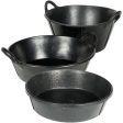 Rubber Livestock Feeding Pans Multiple Styles with or without handles on Sale