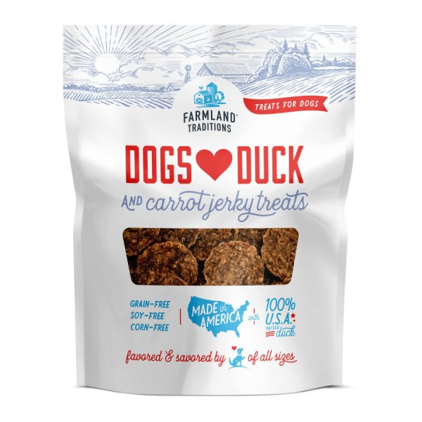 Farmland Traditions Dogs Love Duck & Carrot Dog Treats 13.5 oz Fashion