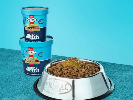 Primal Pet Foods Fresh Toppers Omega Mussels, Frozen Dog & Cat Food Topper, 16-oz Hot on Sale